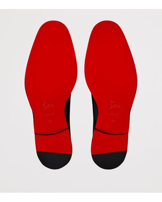 Christian Louboutin Black Sartoby Patent Leather Derby Shoes