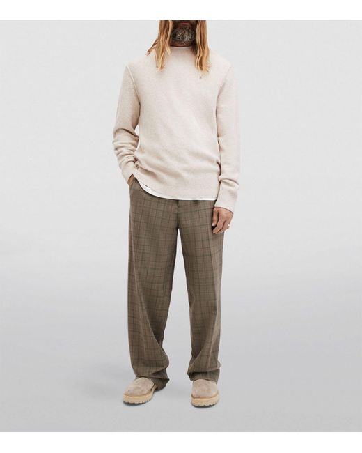 AllSaints Natural Wool-blend Statten Sweater for men