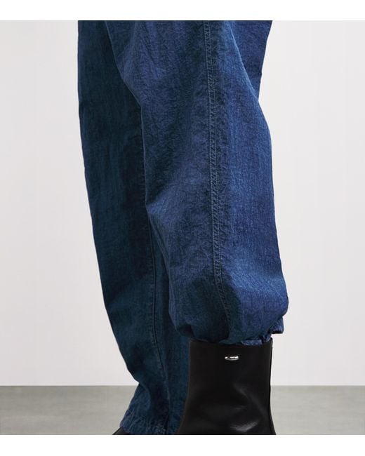 Stone Island Blue Hollow Fibre Fatigue Trousers for men