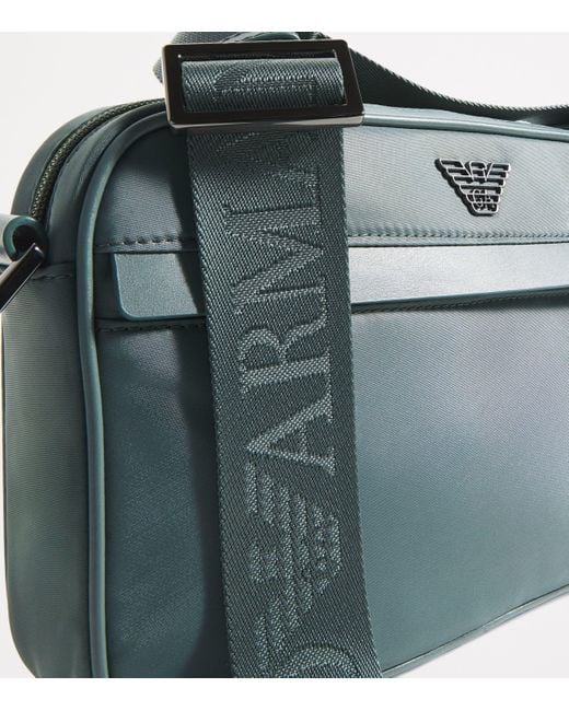 Emporio Armani Green Padded Camera Bag for men
