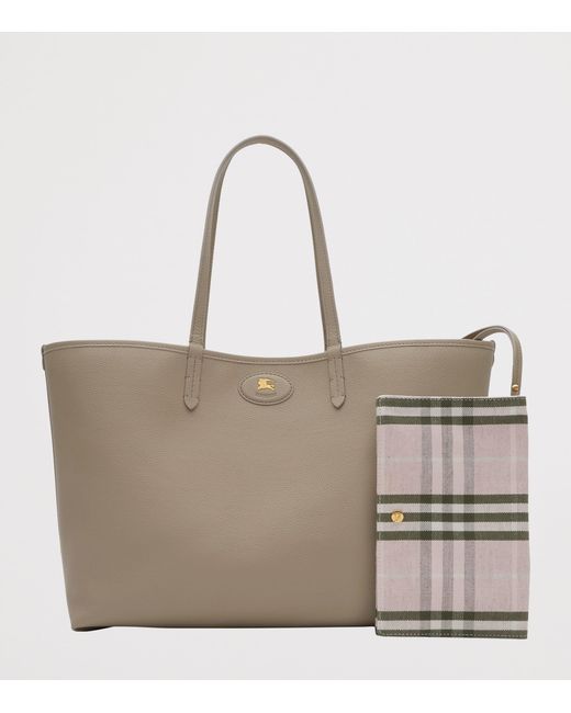 Burberry Natural Medium Leather Reversible Bloomsbury Tote
