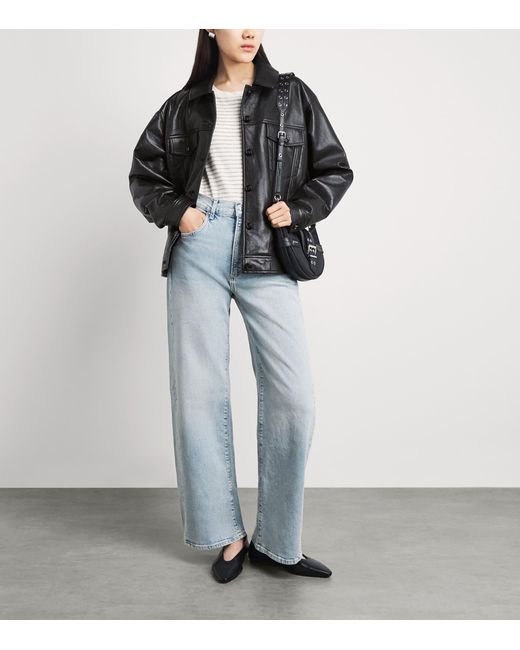 Anine Bing Black Oversized Rory Jacket