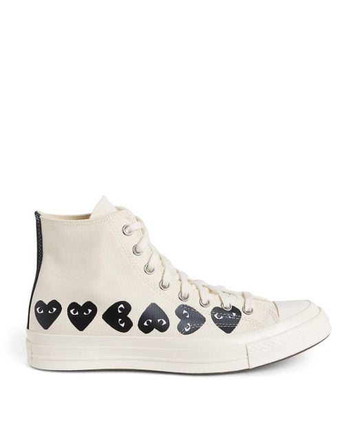 COMME DES GARÇONS PLAY White X Converse Heart Chuck Taylor All Star '70 High-Top Sneakers for men