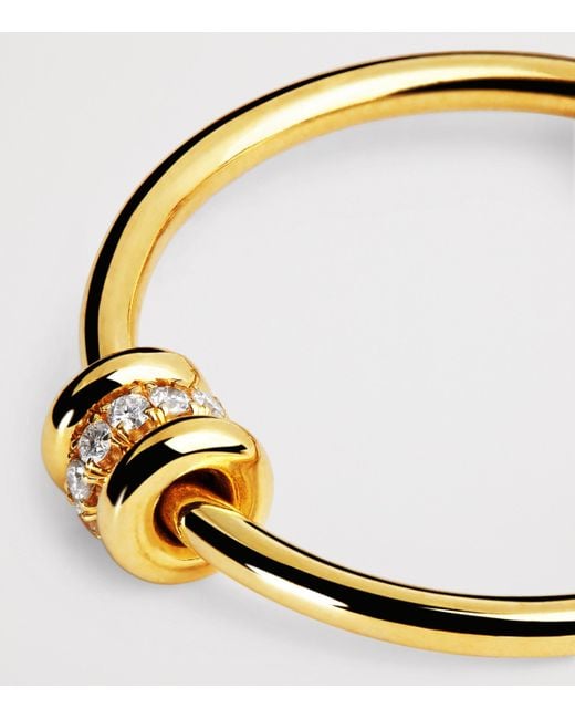 Spinelli Kilcollin Metallic And Diamond Asha Hoop Earrings