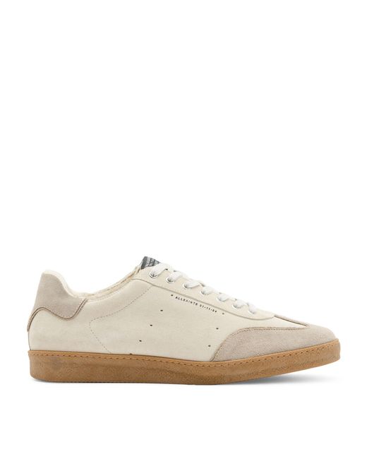 AllSaints White Suede Leo Low-top Sneakers for men