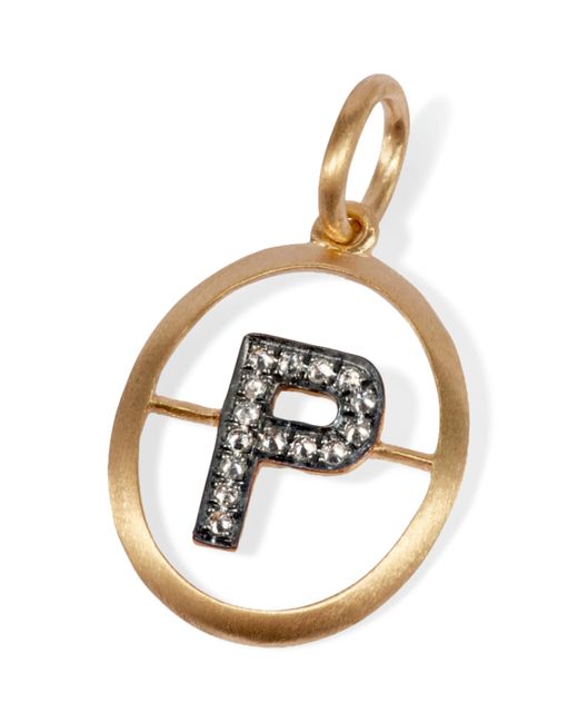 Annoushka Metallic And Diamond Initial P Pendant