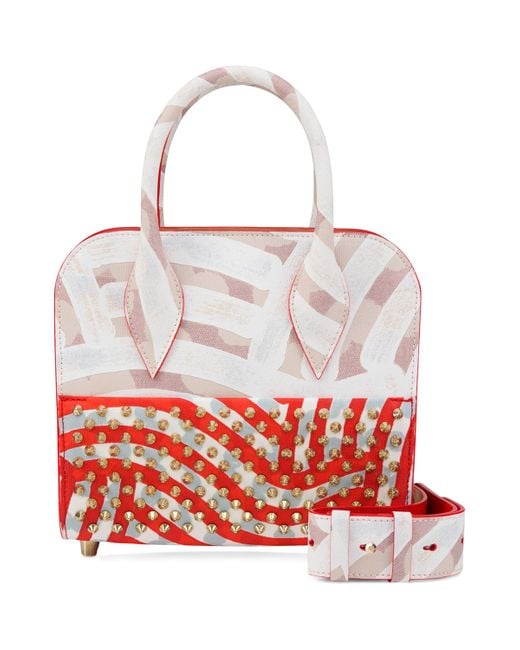 Christian Louboutin Red Eloise Mini Printed Tote Bag