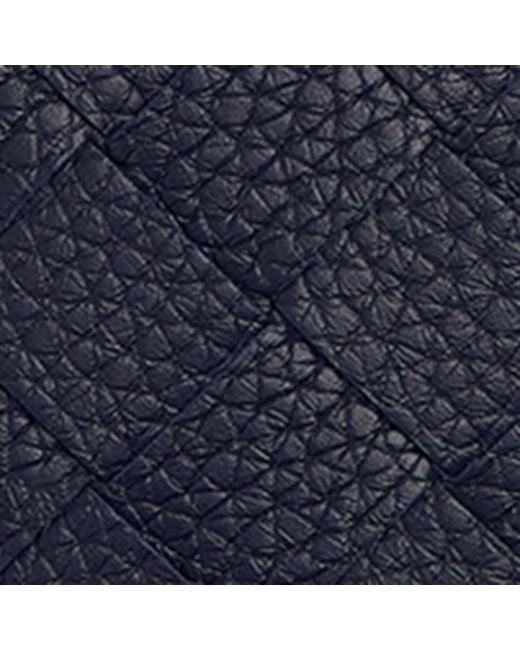 Bottega Veneta Blue Leather Intreccio Badge Holder for men
