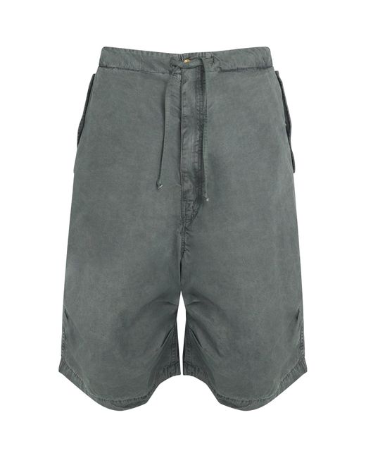 Willy Chavarria Gray Cotton Wasko Shorts for men