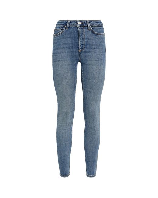 AllSaints Denim High-rise Dax Skinny Jeans in Grey (Gray) | Lyst