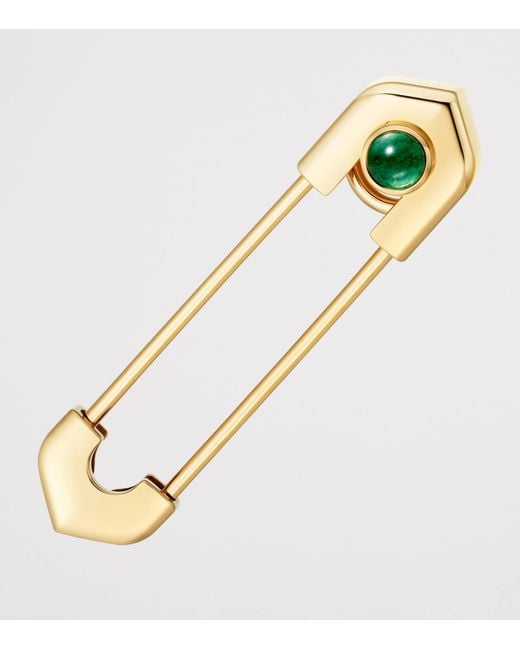 Cartier Metallic And Aventurine C De Tie Pin for men