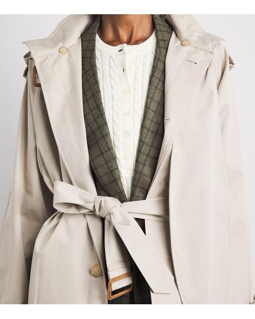 Polo Ralph Lauren Natural Scarf Hooded Trench Coat
