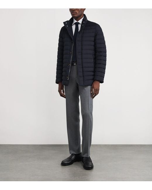 Canali Gray Slim Tailored Trousers for men