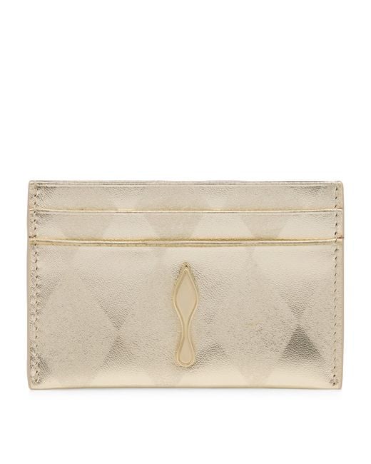 Christian Louboutin Natural Bettina Leather Card Holder