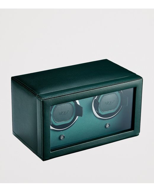 Wolf Green Cub Double Watch Winder With Cover