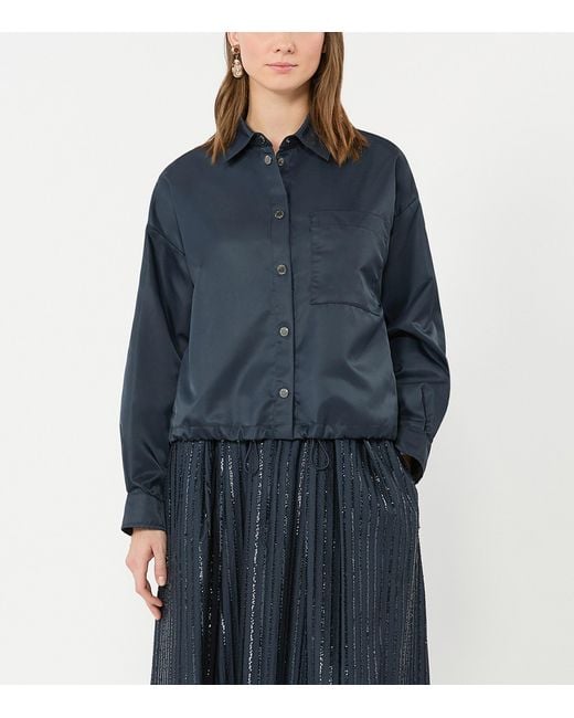 Weekend by Maxmara Blue Shirt Raincoat