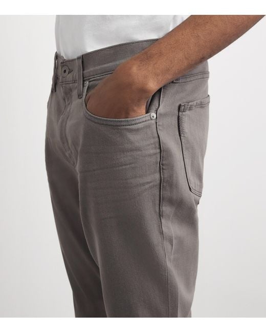 PAIGE Gray Federal Slim Straight Jeans for men