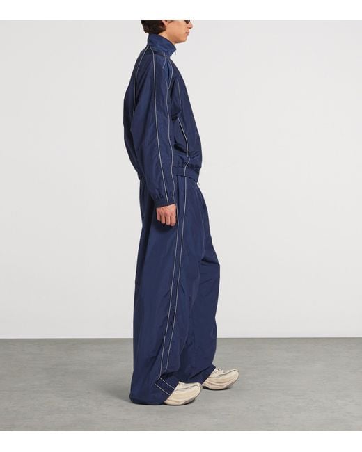 Balenciaga Blue Technical Zip-Up Jacket for men