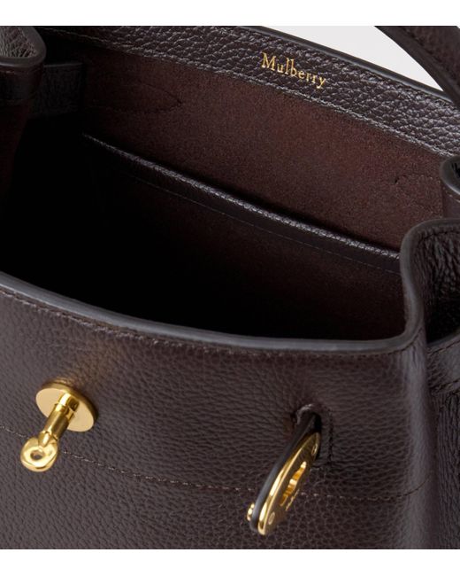 Mulberry Black Leather Islington Bucket Bag