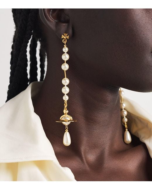 Vivienne Westwood Natural Broken Pearl Earrings