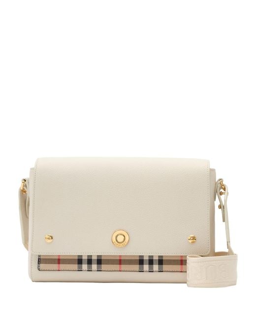 Burberry Natural Leather Note Cross-Body Bag