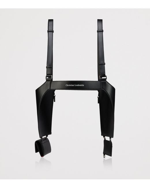 Christian Louboutin Black Tactical Leather Harness for men