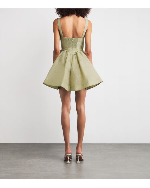 Zimmermann Linen-Silk Rebellion Mini Dress in Green | Lyst Canada Zimmermann Linen-Silk Rebellion Mini Dress in Green | Lyst Canada