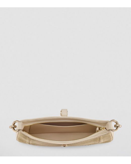 BVLGARI Metallic Small Chevron Serpenti Baia Shoulder Bag
