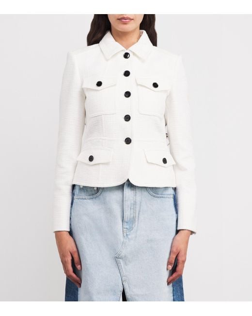 ME+EM White Cotton Utility Jacket