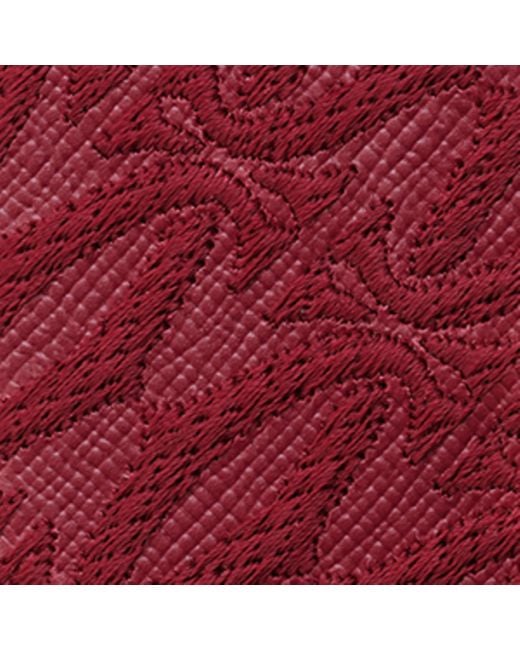 Cartier Leather C De Embroidered Card Holder