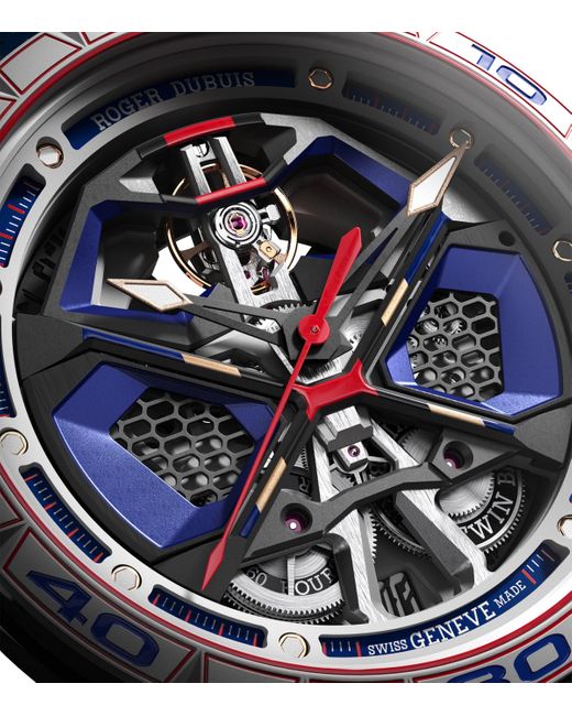 Roger Dubuis Blue Mcf And Titanium Excalibur Spider Huracan Mb Watch