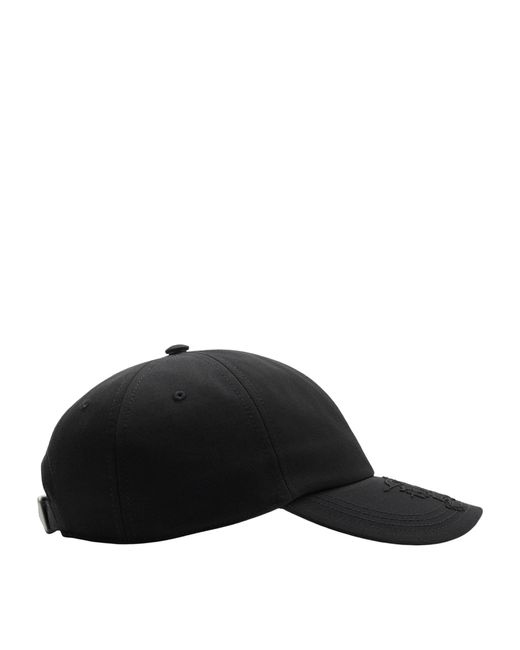 Burberry Black Cotton-blend Baseball Cap for men