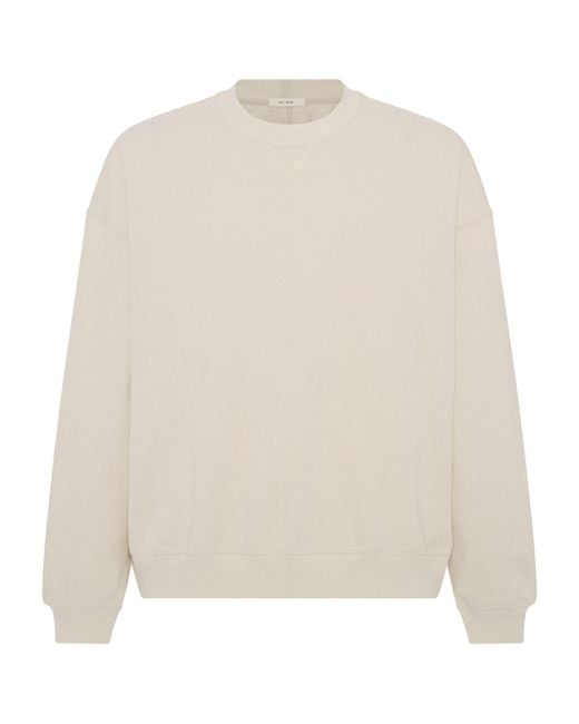 The Row White Pacey Cotton Sweatshirt for men