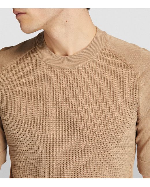 Emporio Armani Natural Punch-stitch Sweater for men