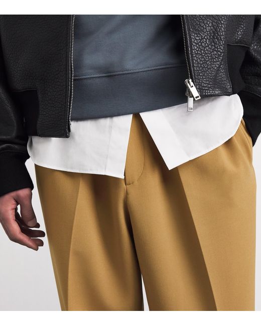 Sandro Natural Jersey Wide-Leg Trousers for men