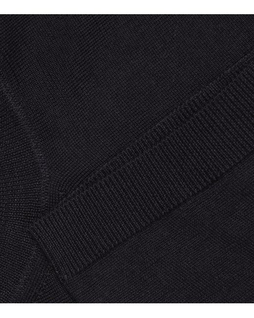 Colombo Black Cashmere-Silk T-Shirt for men