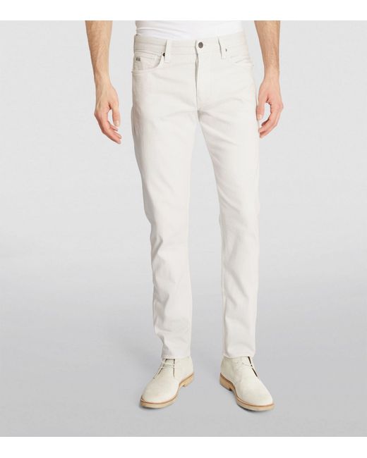 Emporio Armani White Slim Jeans for men