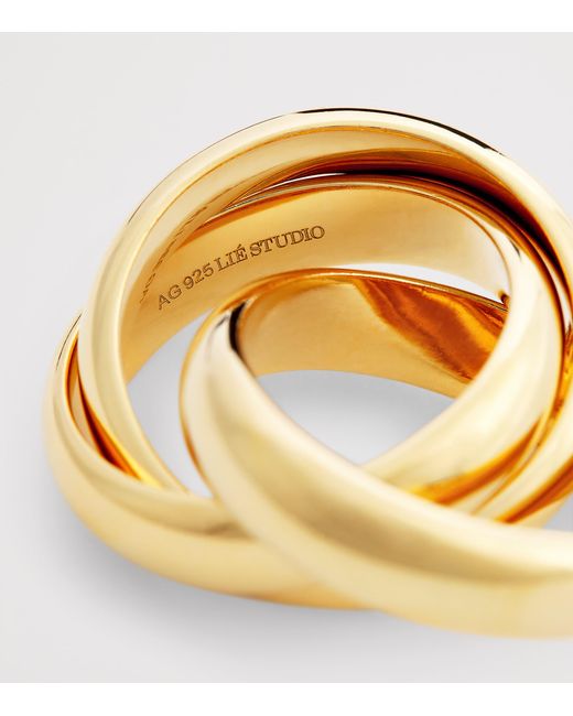 LIE STUDIO Metallic Plated The Sofie Ring