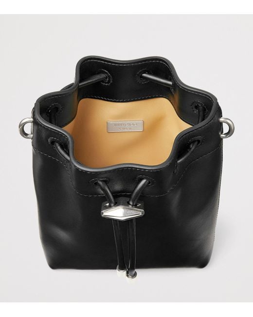 Jimmy Choo Black Mini Bon Bon Cinch Bucket Bag