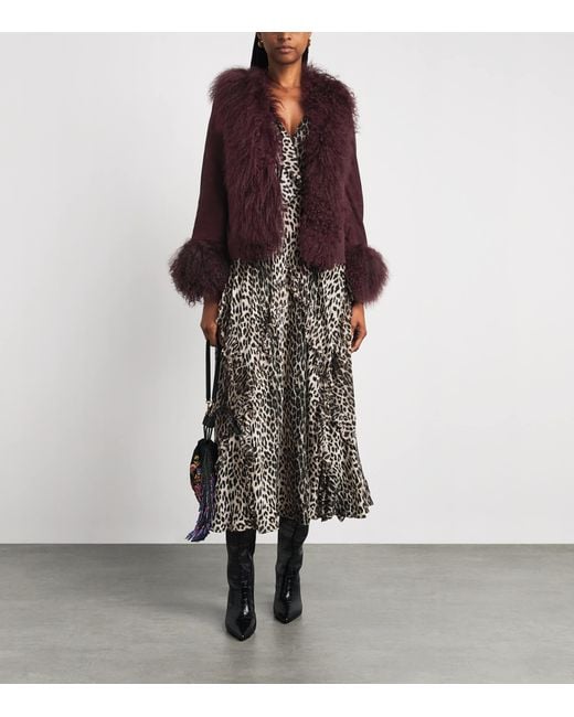 Rixo Purple Sammy Suede Jacket
