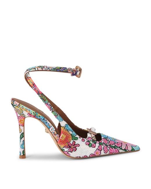 Kurt Geiger Pink Embellished Double-Buckle Pumps
