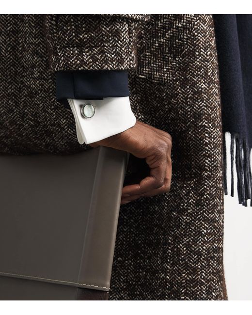 Giorgio Armani Gray Sterling Cufflinks for men