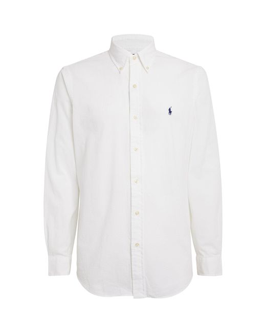 Polo Ralph Lauren White Custom-fit Oxford Shirt for men