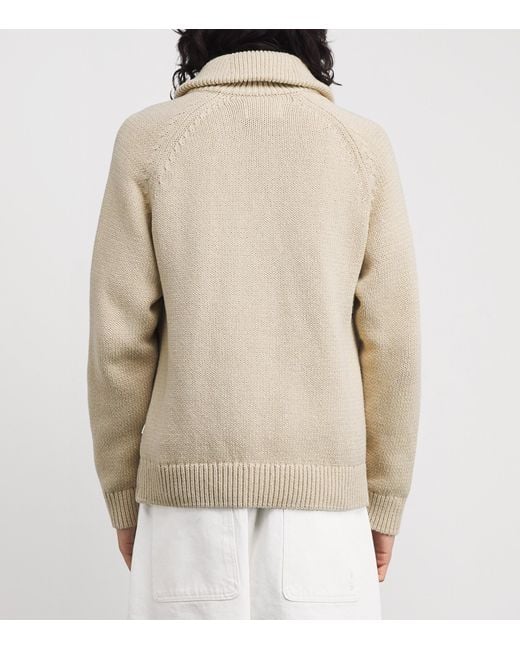 NN07 Natural Cotton Half-Zip Sweater