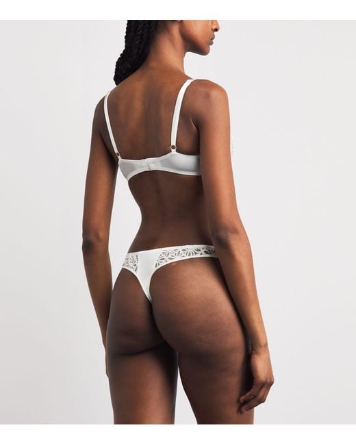 Aubade White Lace Secret Memories Tanga Briefs