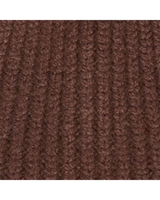 Max Mara Brown Cashmere Monogram Beanie
