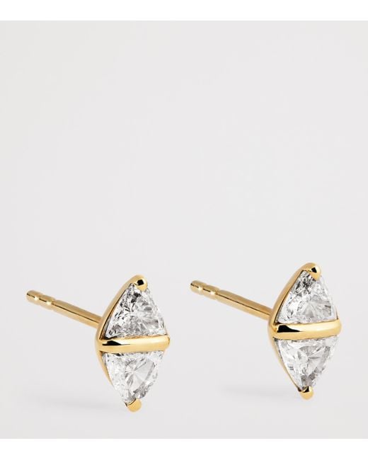 Emily P. Wheeler Metallic And Diamond Tilly Stud Earrings