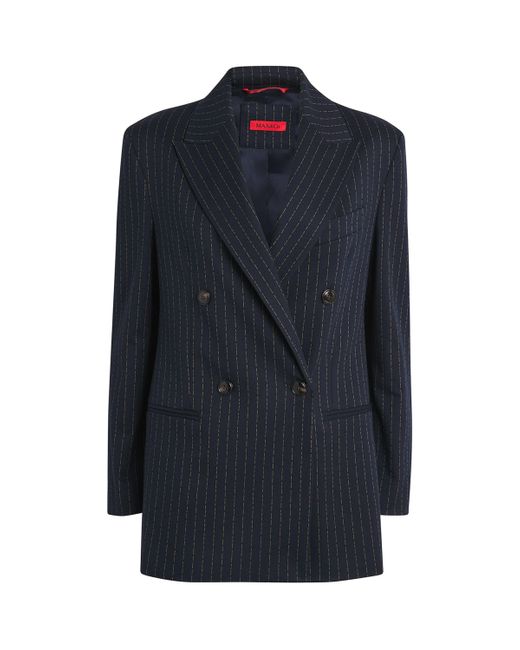 MAX&Co. Blue Stitch-Detail Blazer