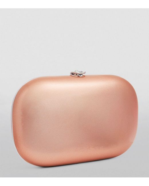 Jeffrey Levinson Pink Oval Elina Plus Clutch Bag