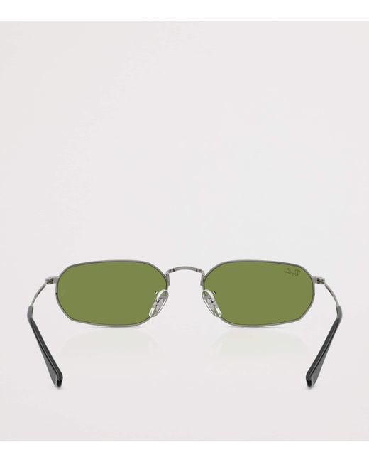 Ray-Ban Green Rb3947 Metal Irregular Sunglasses